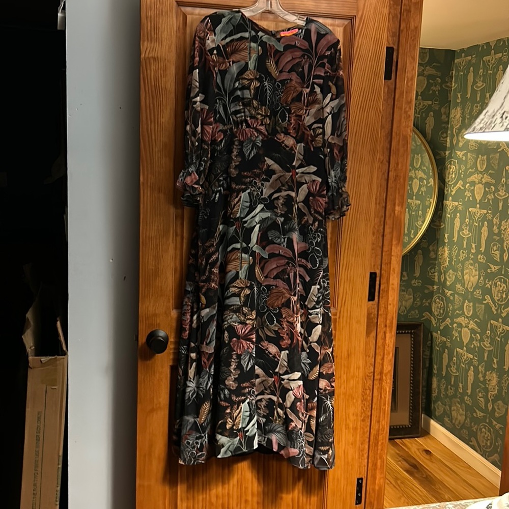 COPY - Vilagallo long dress silk with silk lining